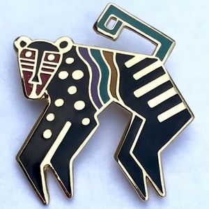 Laurel Burch Vintage Mythical Monkey Brooch Pin